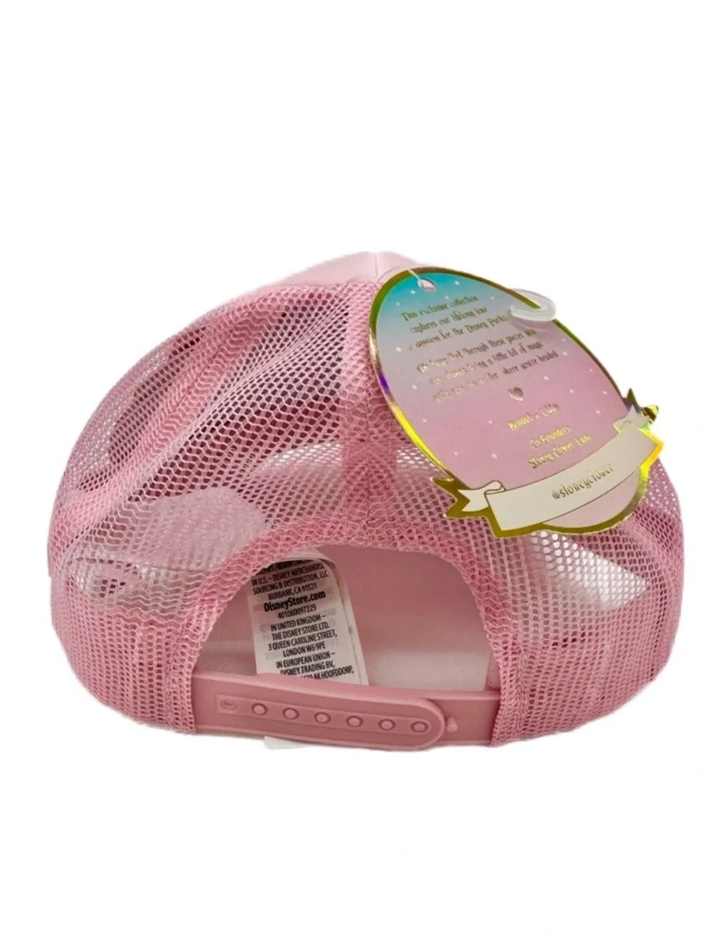 Authentic Stoney Clover Lane Disney World Pink Castle Patch Trucker Hat - NWT